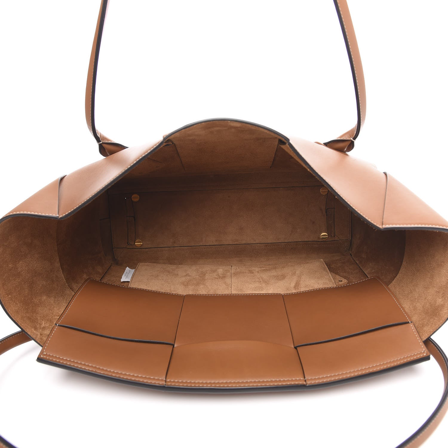 Bottega Veneta French Calfskin Maxi Intrecciato Large Arco Wood 5 of 11