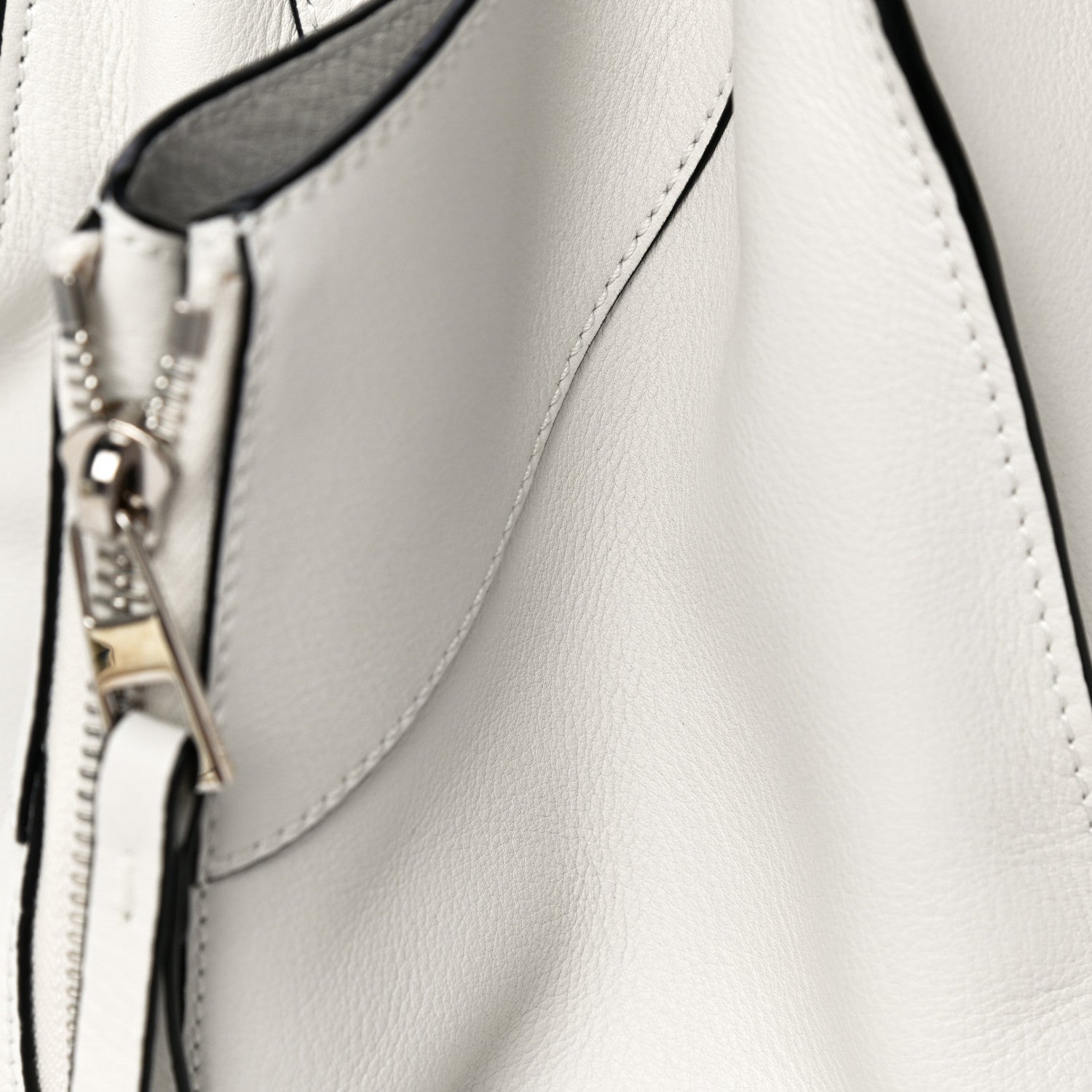 Loewe Grained Calfskin Small Hammock Shoulder Bag Soft White 18 of 19