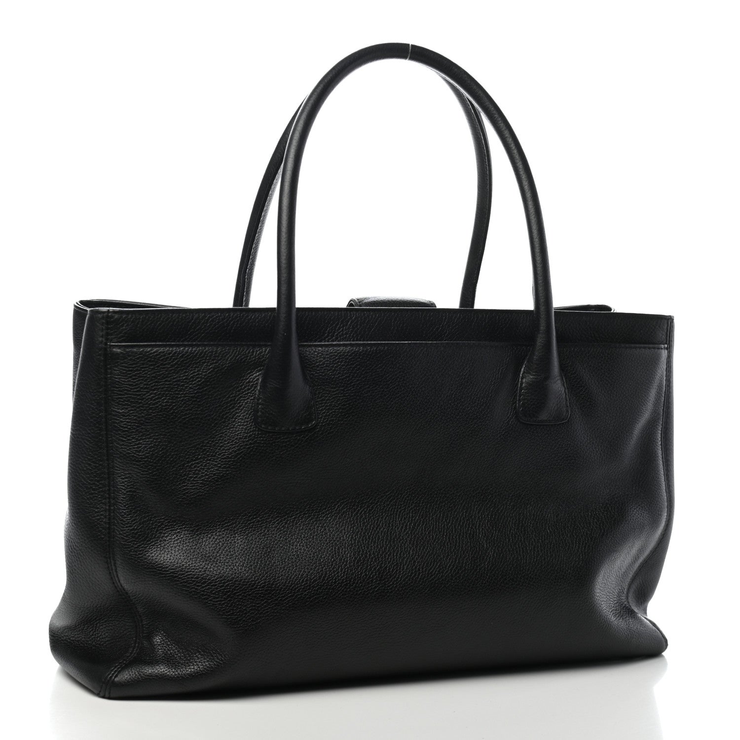 Chanel Calfskin Cerf Executive Shopper Tote Black 2 of 12