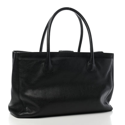 Chanel Calfskin Cerf Executive Shopper Tote Black 2 of 12
