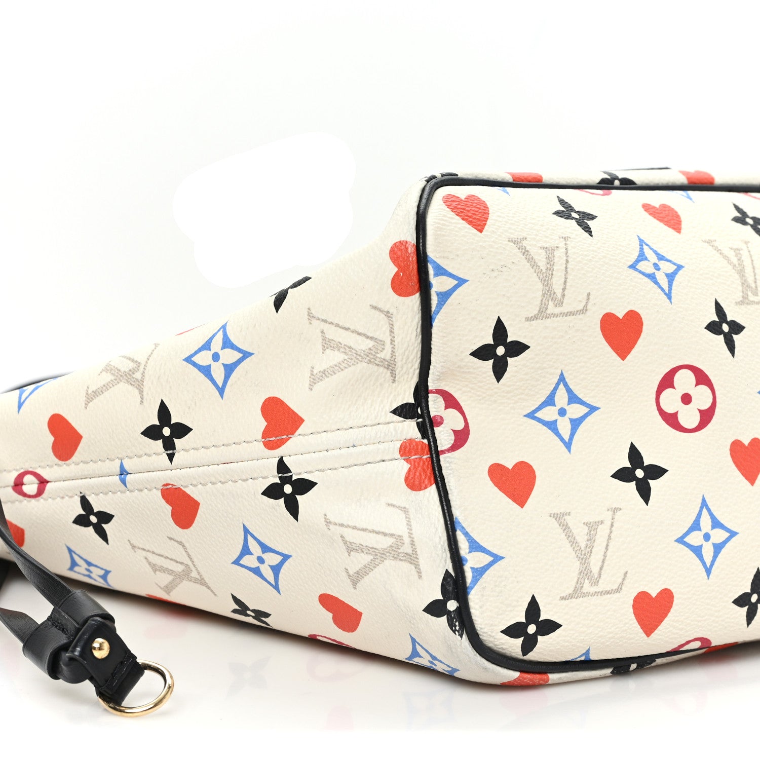 Louis Vuitton Game On Neverfull MM   White 9 of 11