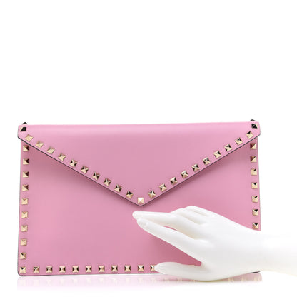 Valentino Garavani Vitello Large Rockstud Envelope Clutch Absolute 2 of 8