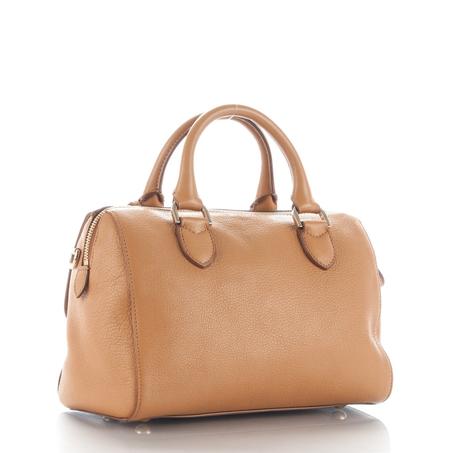 Mulberry Glossy Goatskin Small Del Rey Satchel Fudge 3 of 7