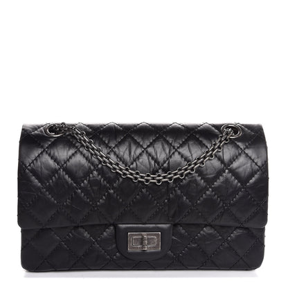 Chanel Aged Calfskin Quilted 2.55 Reissue 225 Flap Black 1 of 8