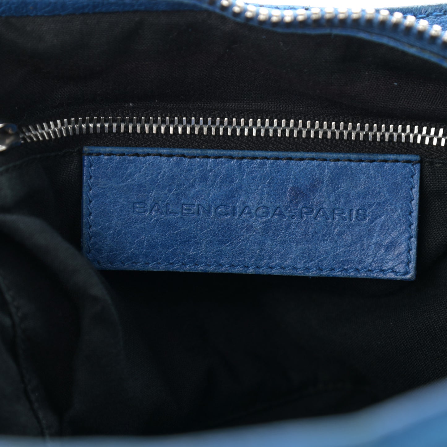 Agneau Giant 12 Silver Hardware City French Blue