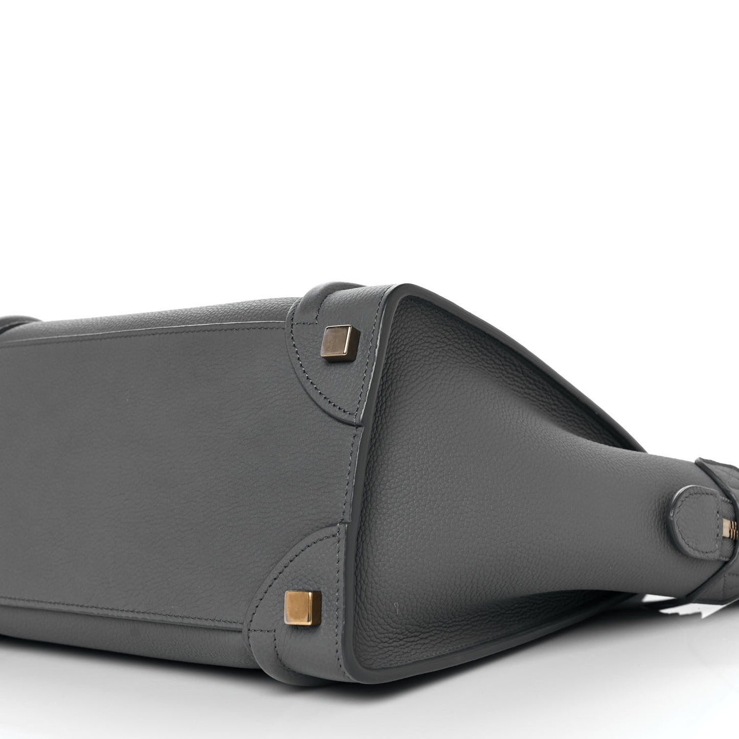 Baby Drummed Calfskin Micro Luggage Kohl