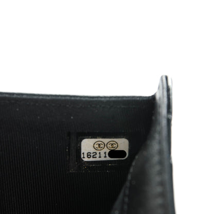 Chanel Patent Calfskin Quilted Large Flap Wallet Black 9 of 9