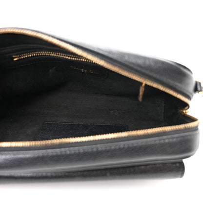Christian Dior Goatskin Double Saddle Pouch Black 4 of 9
