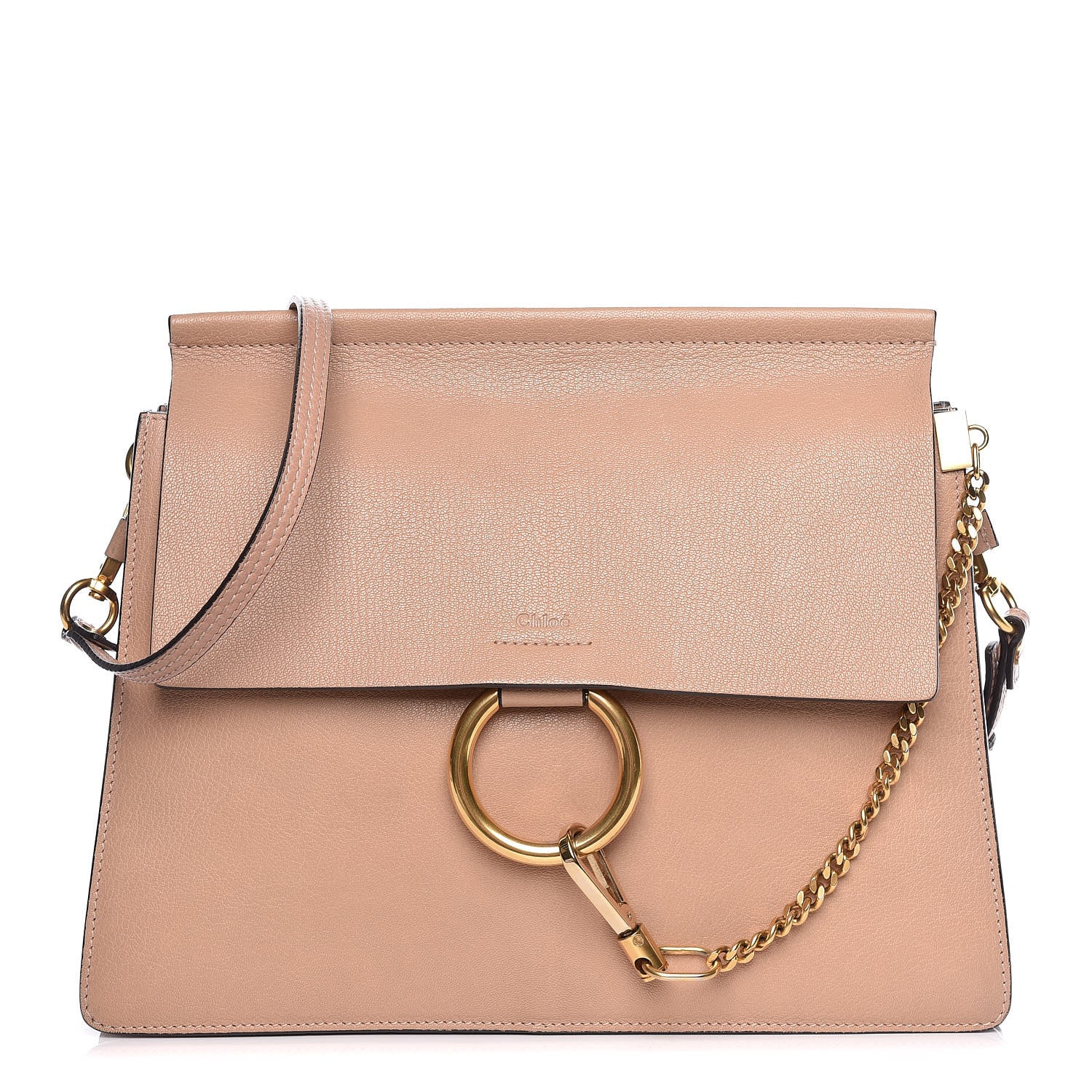 Chloe Calfskin Medium Faye Shoulder Bag Biscotti Beige 1 of 16