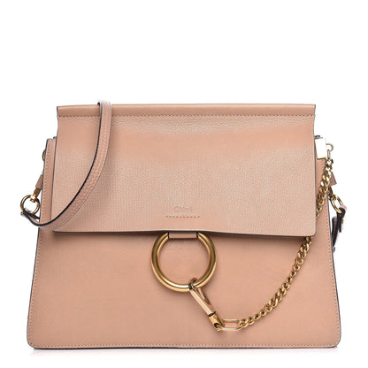 Chloe Calfskin Medium Faye Shoulder Bag Biscotti Beige 1 of 16