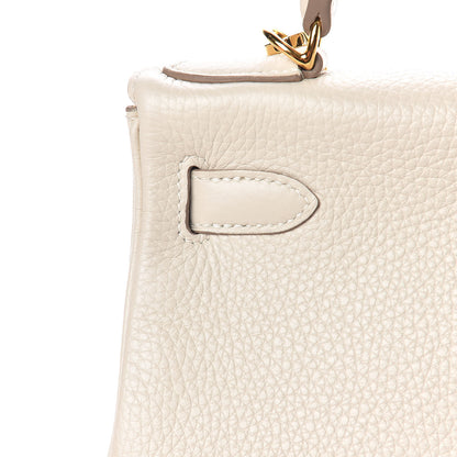 Hermes Taurillon Clemence Kelly Retourne 28 Craie 36 of 46