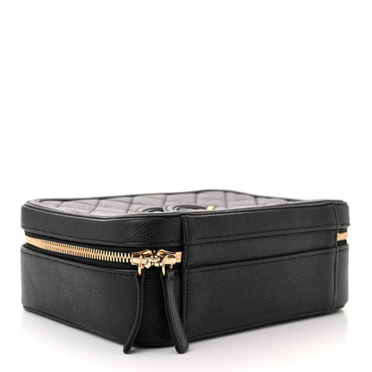 Chanel Caviar Quilted Medium CC Filigree Vanity Case Black 4 of 12