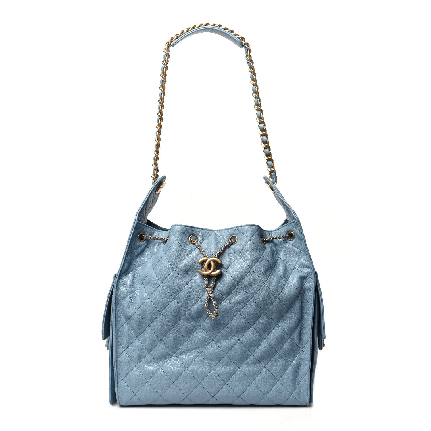 Chanel Caviar Quilted Medium Chanel 25 Handbag Blue 1 of 11
