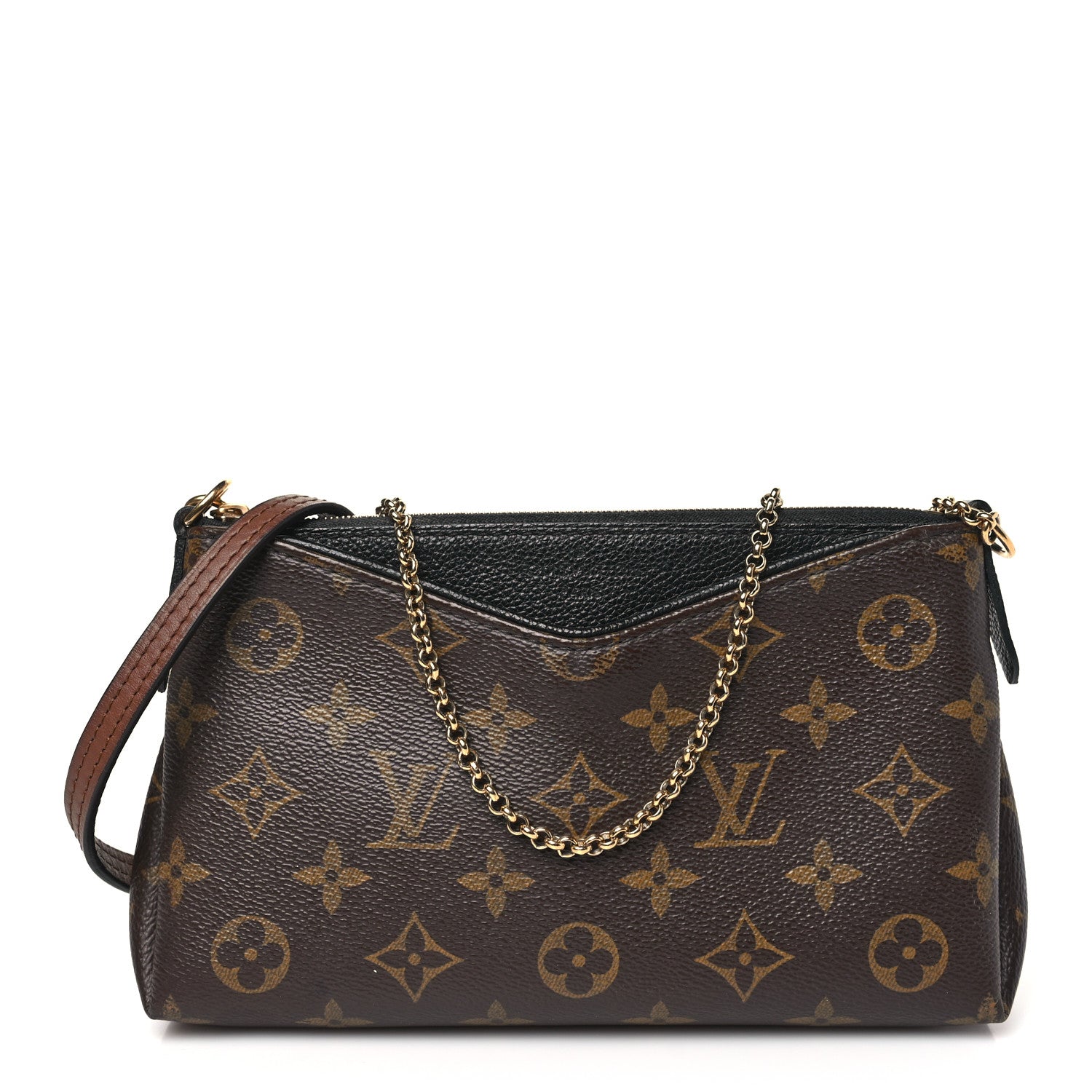 Louis Vuitton Monogram Pallas Clutch Black 1 of 9