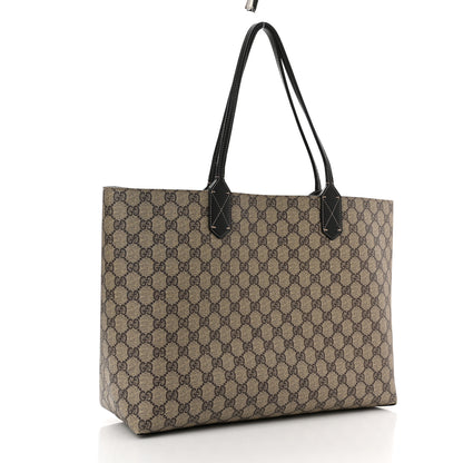 Gucci Calfskin GG Supreme Monogram Medium Reversible Tote Black 3 of 10