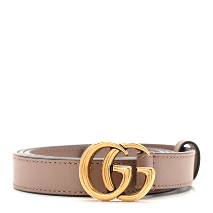 Gucci Calfskin Double G 20mm Belt 85 34 Porcelain Rose 1 of 4