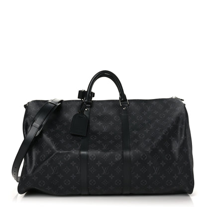 Louis Vuitton Monogram Eclipse Keepall Bandouliere 55 1 of 10
