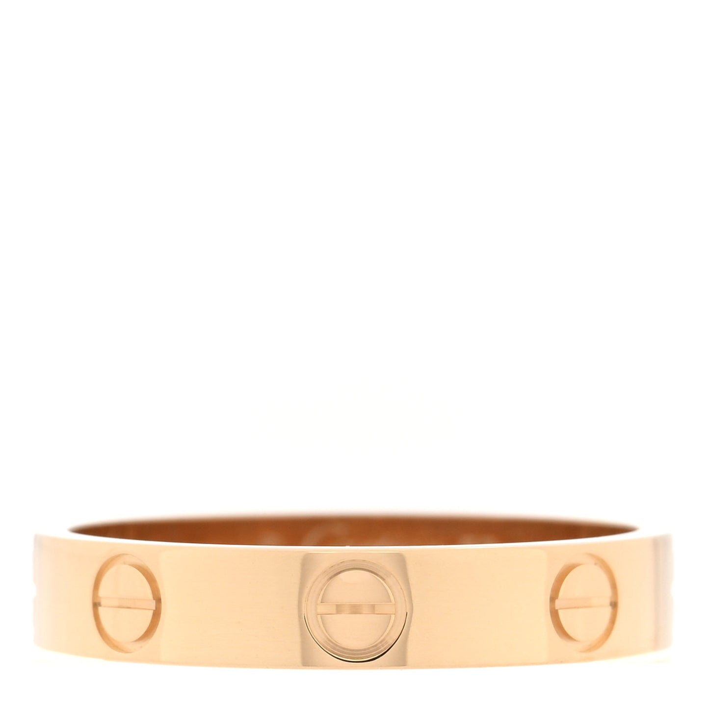 18K Yellow Gold 3.5mm LOVE Wedding Band Ring 53 6.5