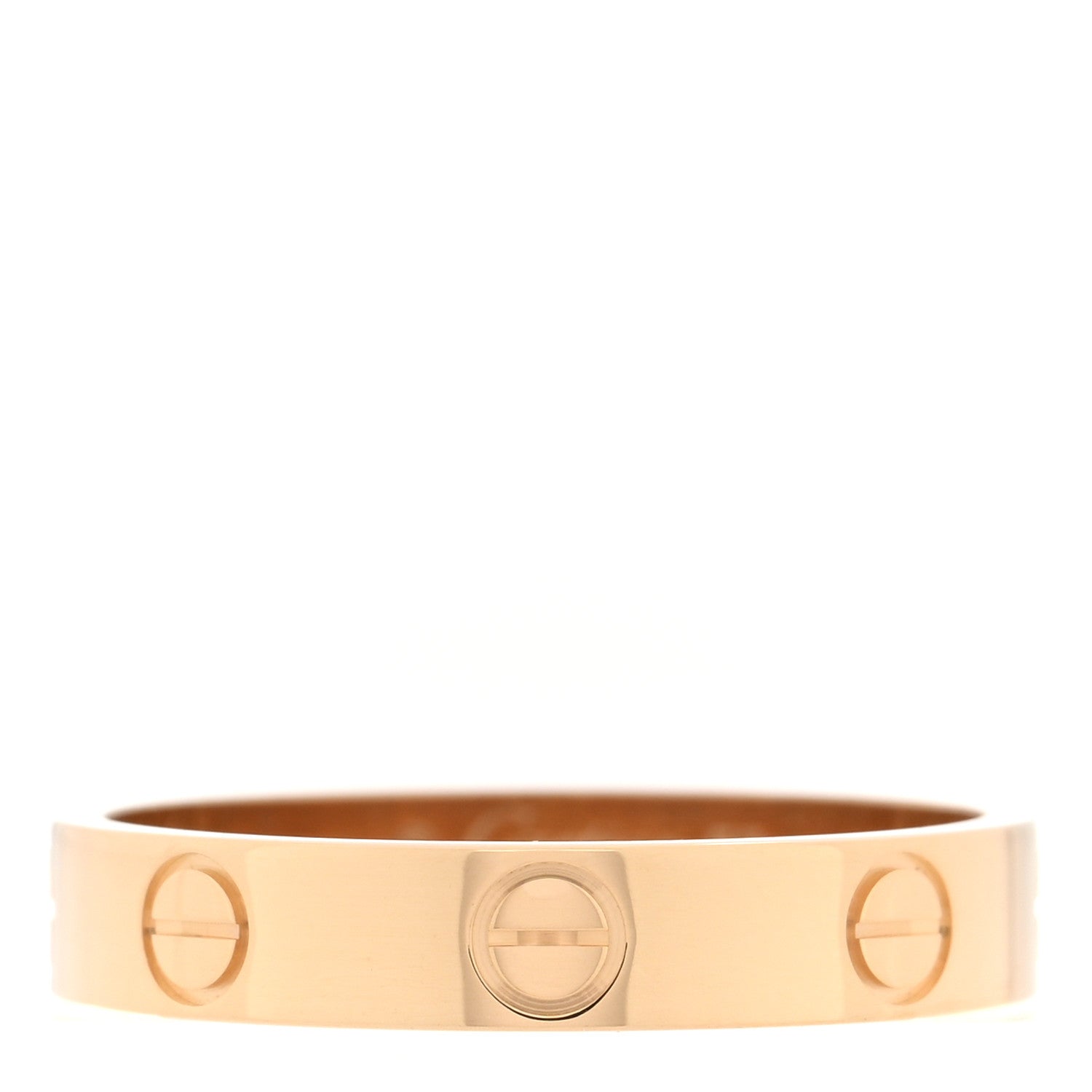 Cartier 18K Yellow Gold 3.5mm LOVE Wedding Band Ring 53 6.5 3 of 5