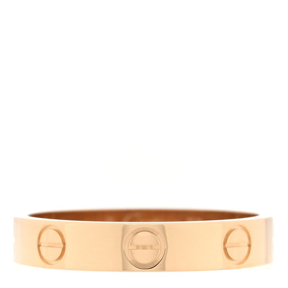 Cartier 18K Yellow Gold 3.5mm LOVE Wedding Band Ring 53 6.5 3 of 5