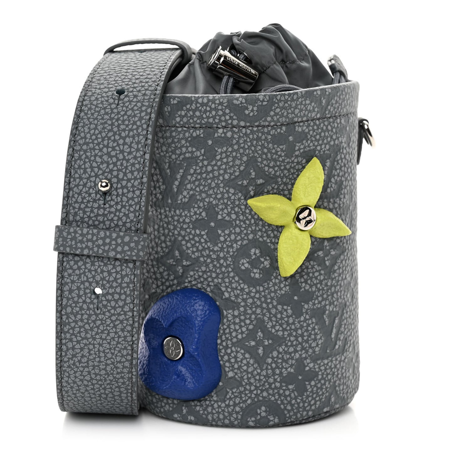 Taurillon Monogram Chalk Pouch Granite Gray