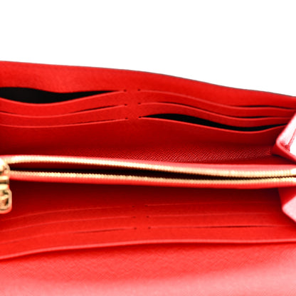 Louis Vuitton Monogram Sarah Wallet NM Coquelicot 5 of 8