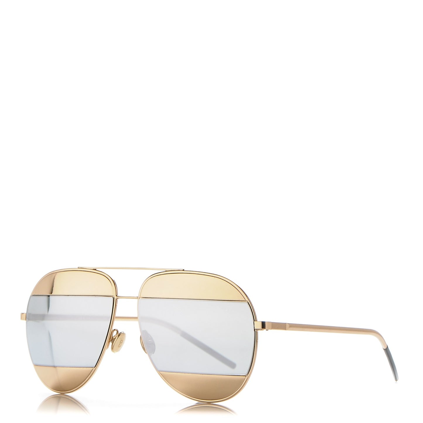 Split 1 Aviator Sunglasses Gold