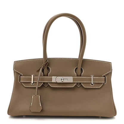Hermes Evercolor Shoulder Birkin Light 29 Etoupe 1 of 10