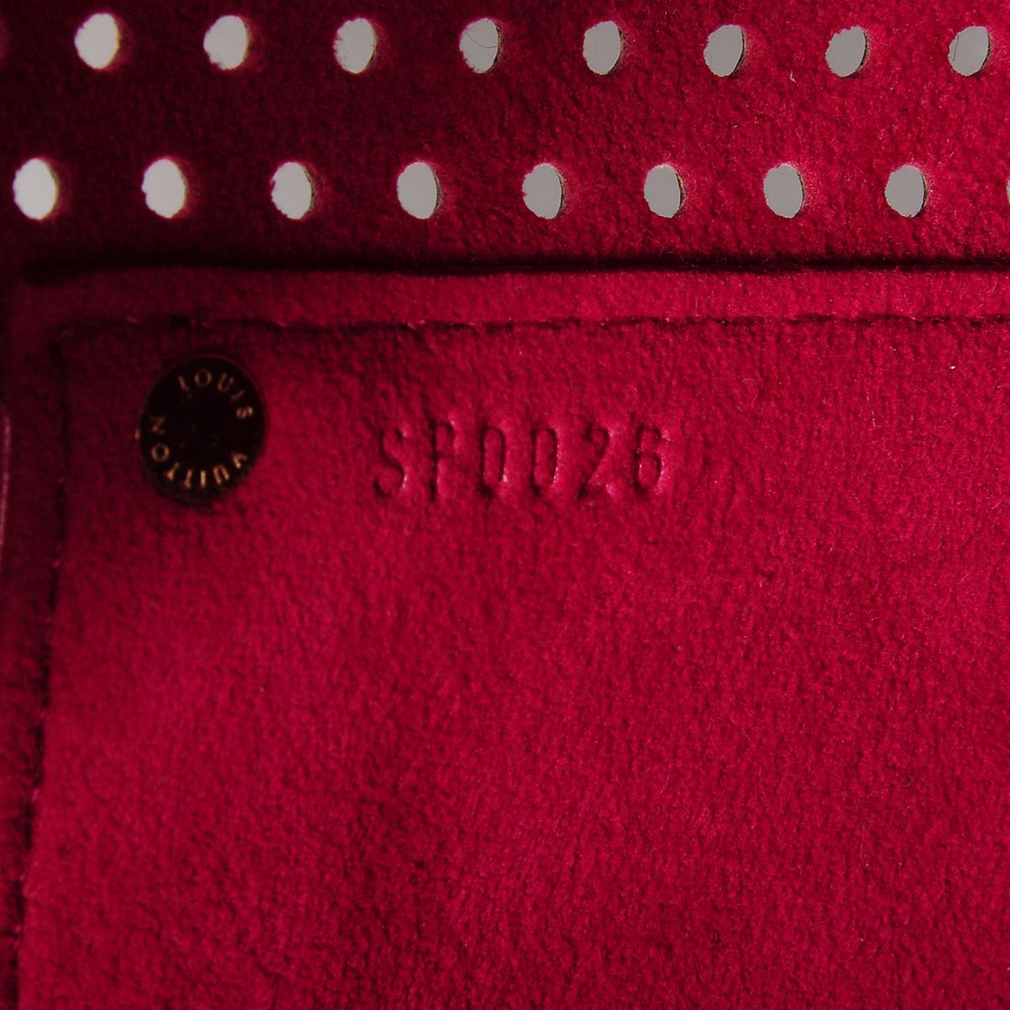 Monogram Perforated Speedy 30 Fuchsia