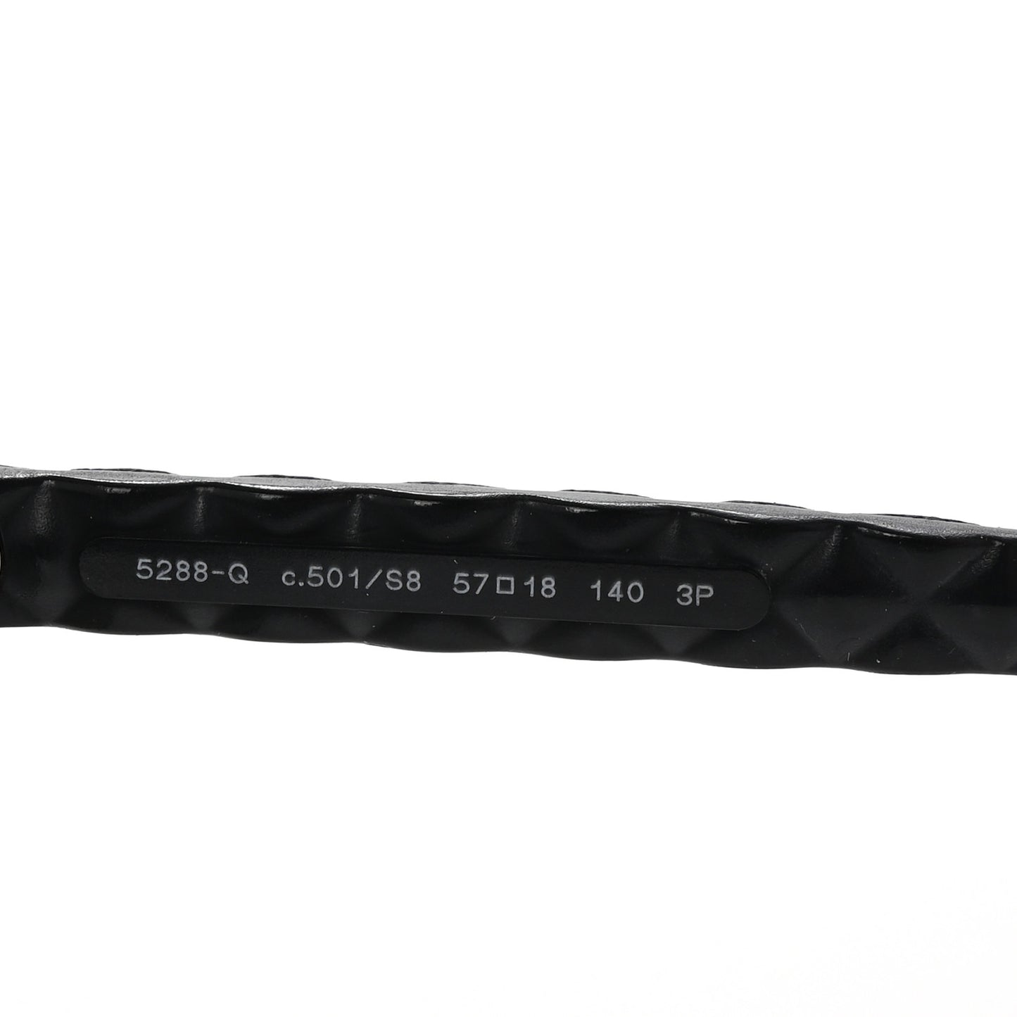 Acetate Quilted Polarized Butterfly CC Sunglasses 5288-Q Black