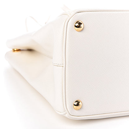 Prada Saffiano Medium Galleria Double Zip Tote Talco 9 of 10