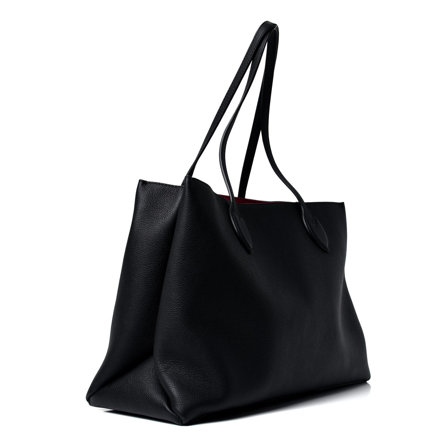 Louis Vuitton Grained Calfskin Lockme Shopper Black 2 of 4