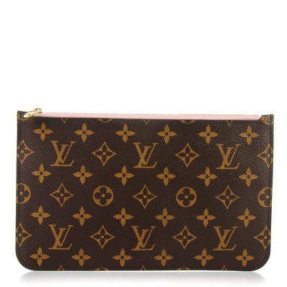 Louis Vuitton Monogram Neverfull MM GM Pochette Rose Ballerine 1 of 8
