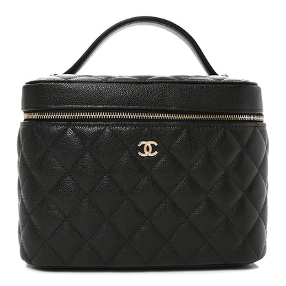 Chanel Caviar Quilted Large Vanity Pouch Black 1 of 10