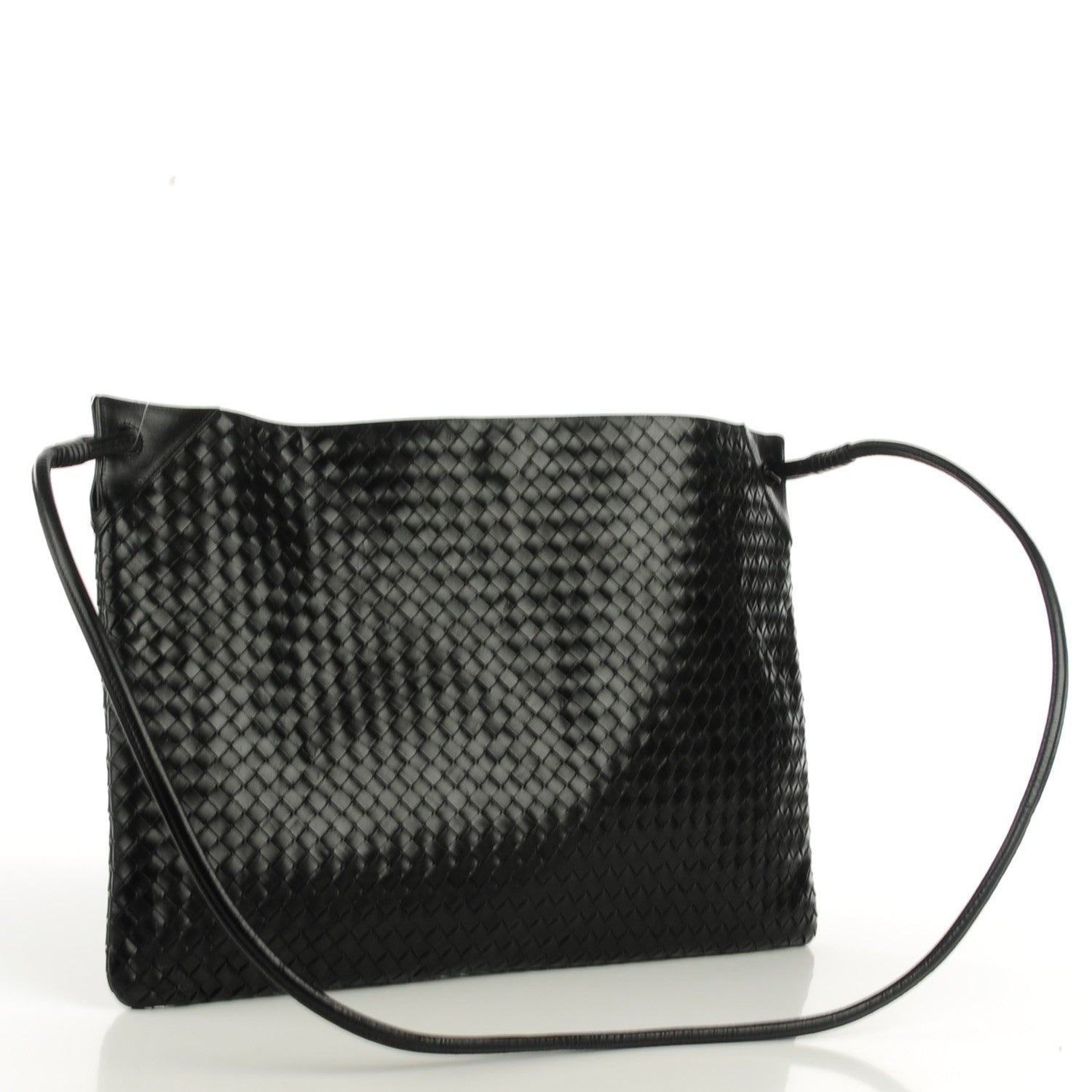 Bottega Veneta Nappa Intrecciato Flat Messenger Nero Black 3 of 8