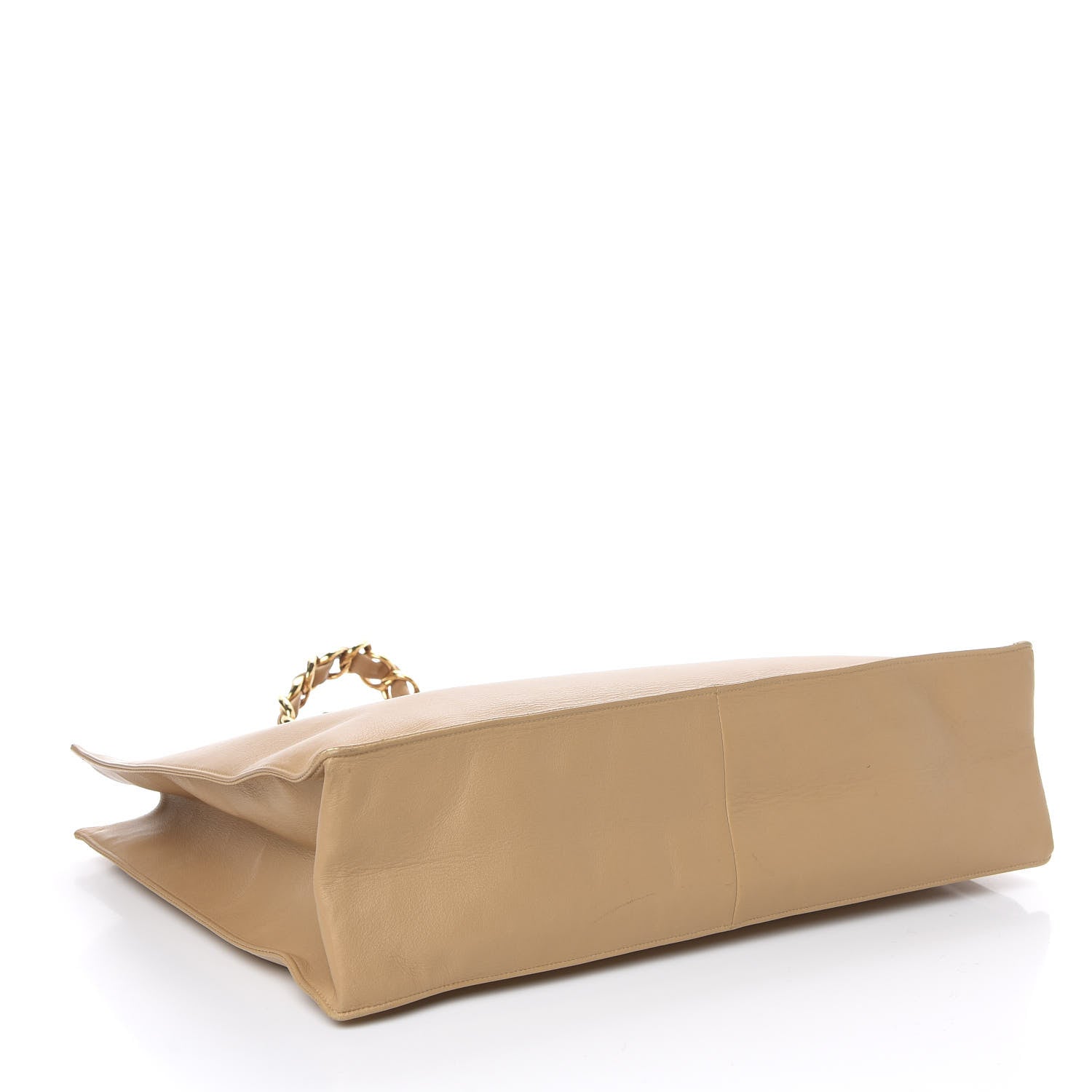 Chanel Lambskin Jumbo CC Shoulder Bag Beige 3 of 14