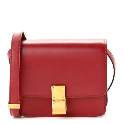 Celine Smooth Calfskin Small Classic Box Flap Bag Red 1 of 11