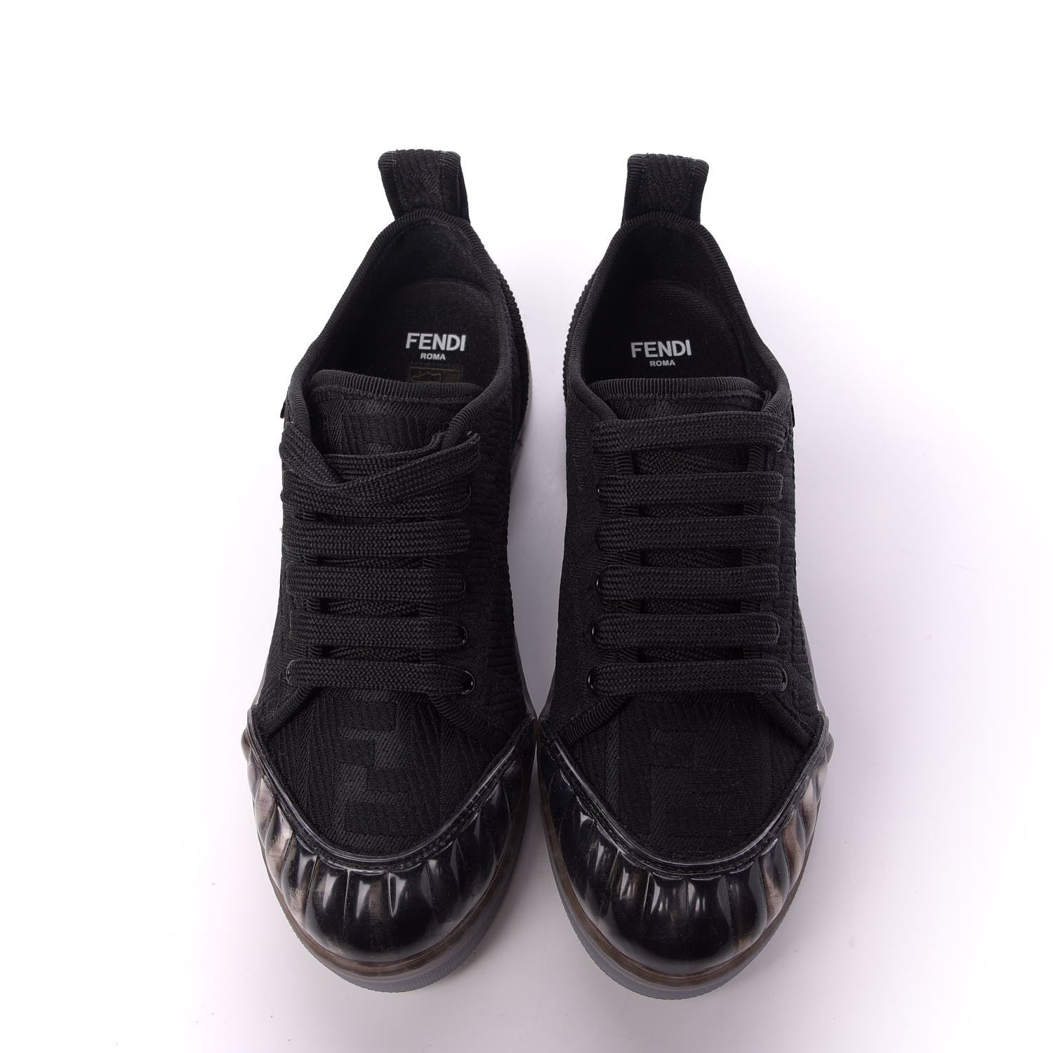Fendi Corda FF Promenade Low Top Sneakers 35 Black 5 of 9