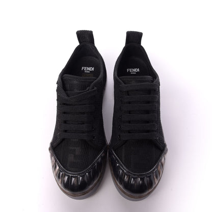 Fendi Corda FF Promenade Low Top Sneakers 35 Black 5 of 9