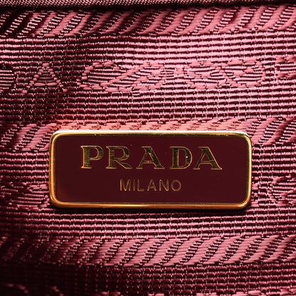 Prada Nylon Vela Drawstring Wristlet Pouch Bordeaux 6 of 10