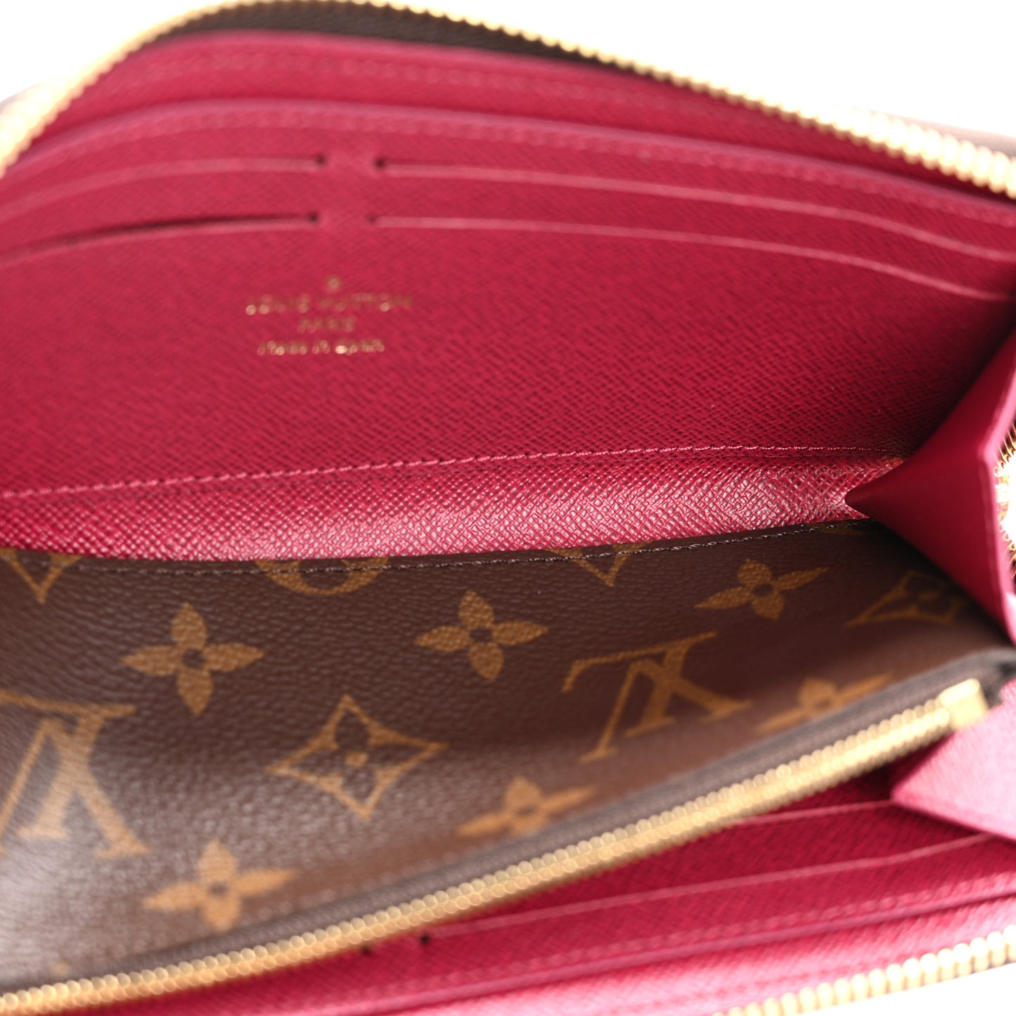 Monogram Clemence Wallet Fuchsia