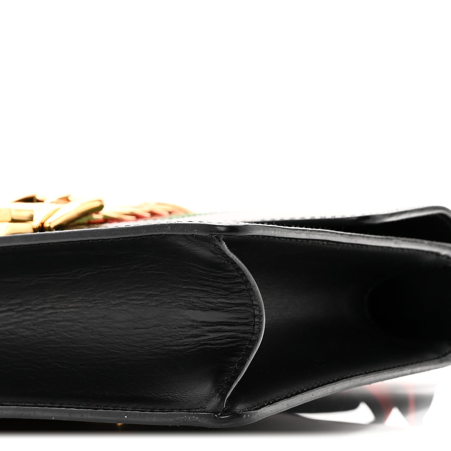Calfskin Small Sylvie Shoulder Bag Black