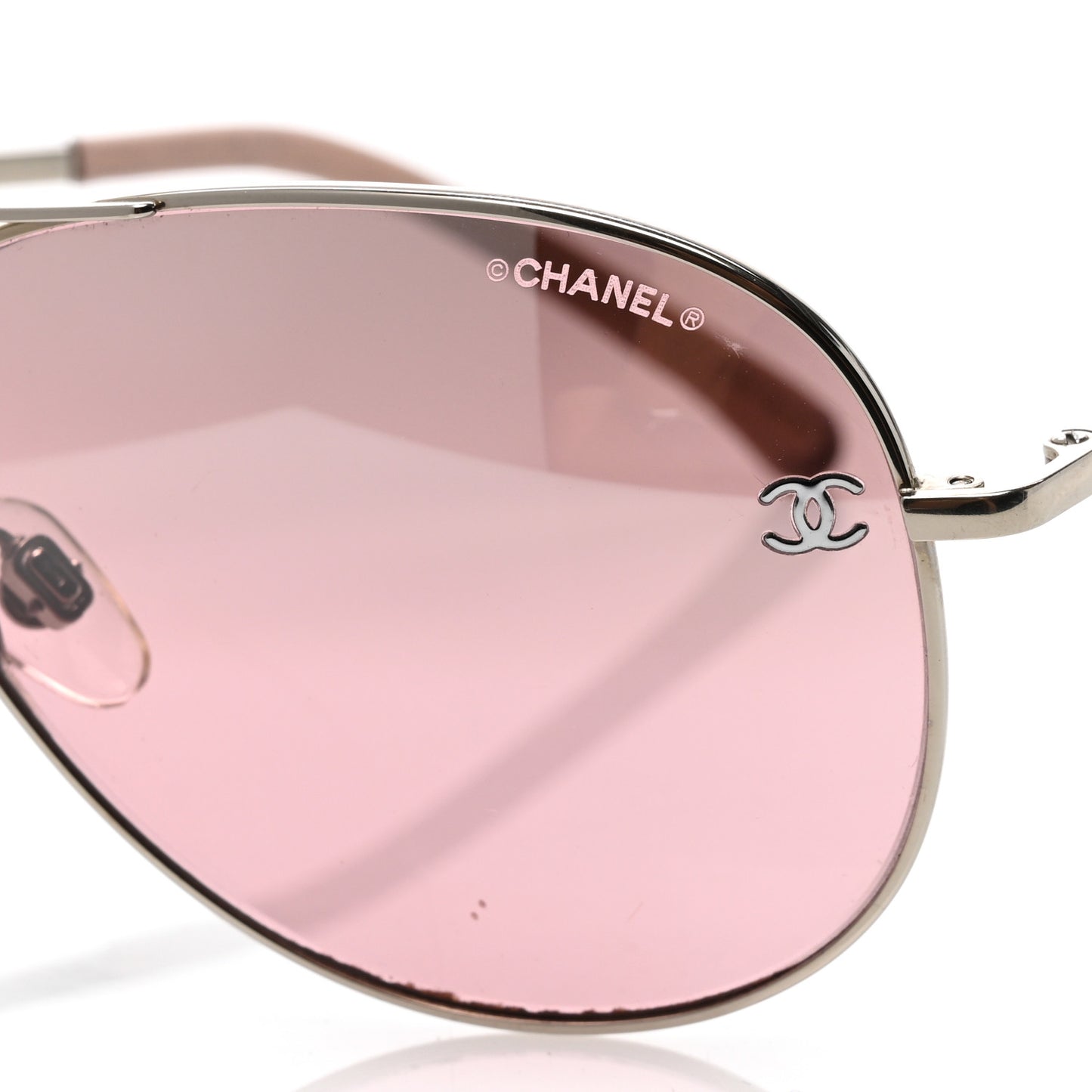 Metal Aviator CC Sunglasses Pink