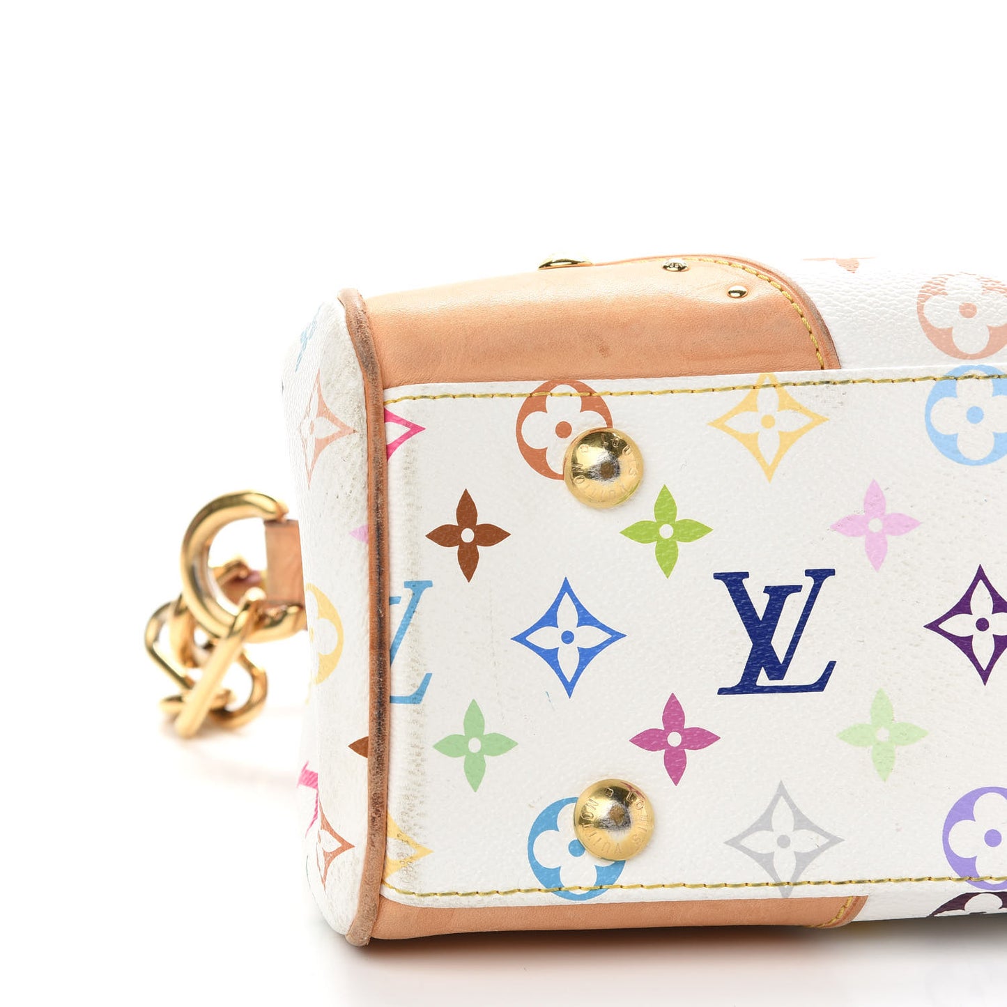 Monogram Multicolor Beverly MM White