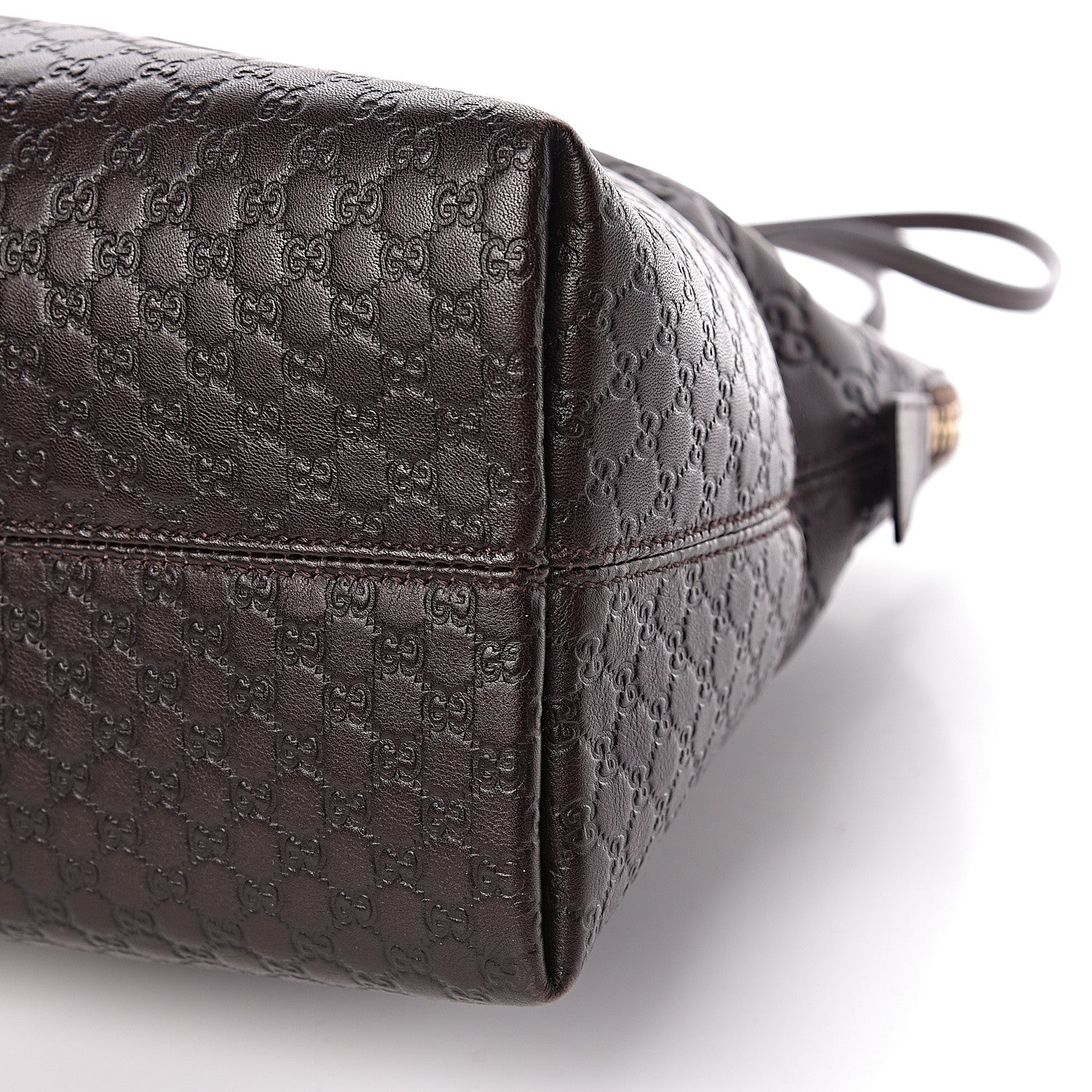 Gucci Guccissima Medium Bree Shoulder Bag Chocolate 10 of 10