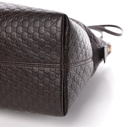 Gucci Guccissima Medium Bree Shoulder Bag Chocolate 10 of 10