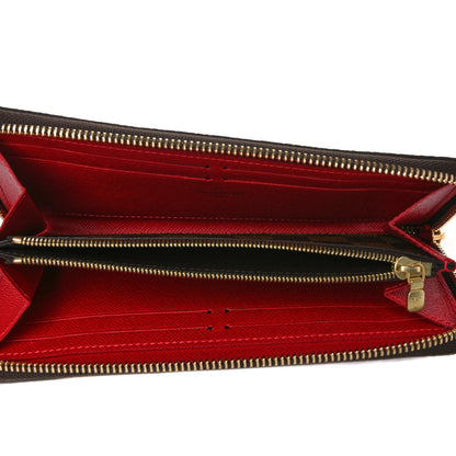 Louis Vuitton Damier Ebene Clemence Wallet Cherry 5 of 7