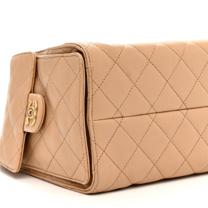 Chanel Caviar Quilted Small Chanel 25 Handbag Dark Beige 9 of 10