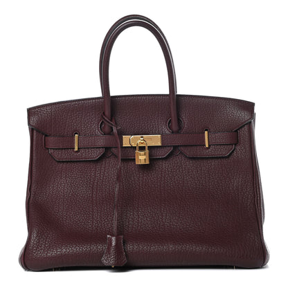Hermes Fjord Birkin 35 Prune 1 of 17