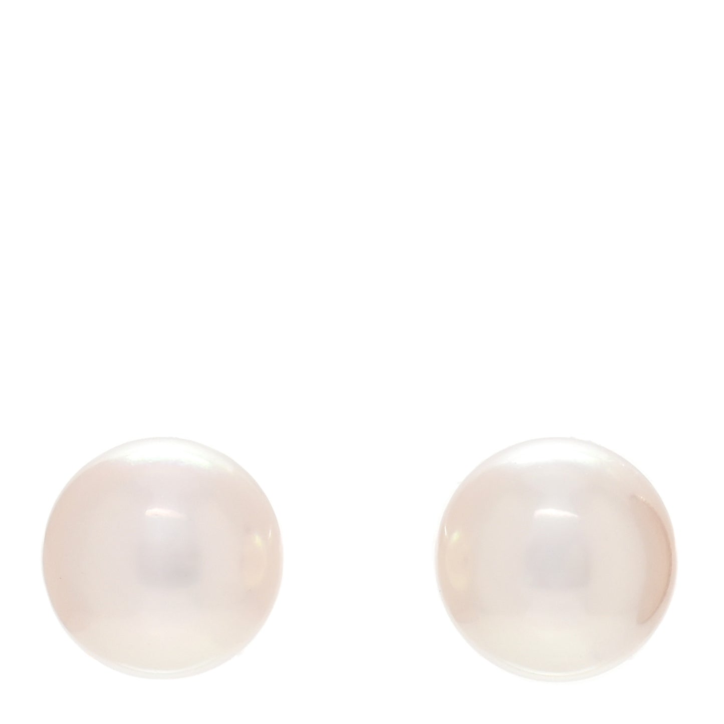 18K White Gold Akoya Pearl 7.5-8mm Stud Earrings